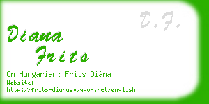 diana frits business card