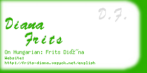 diana frits business card